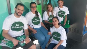 Enfermeros que han participado en xtusalud a pie de calle en Tenerife