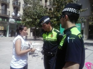 Guardia Urbana en la Feria de los Cuidados de Tarragona